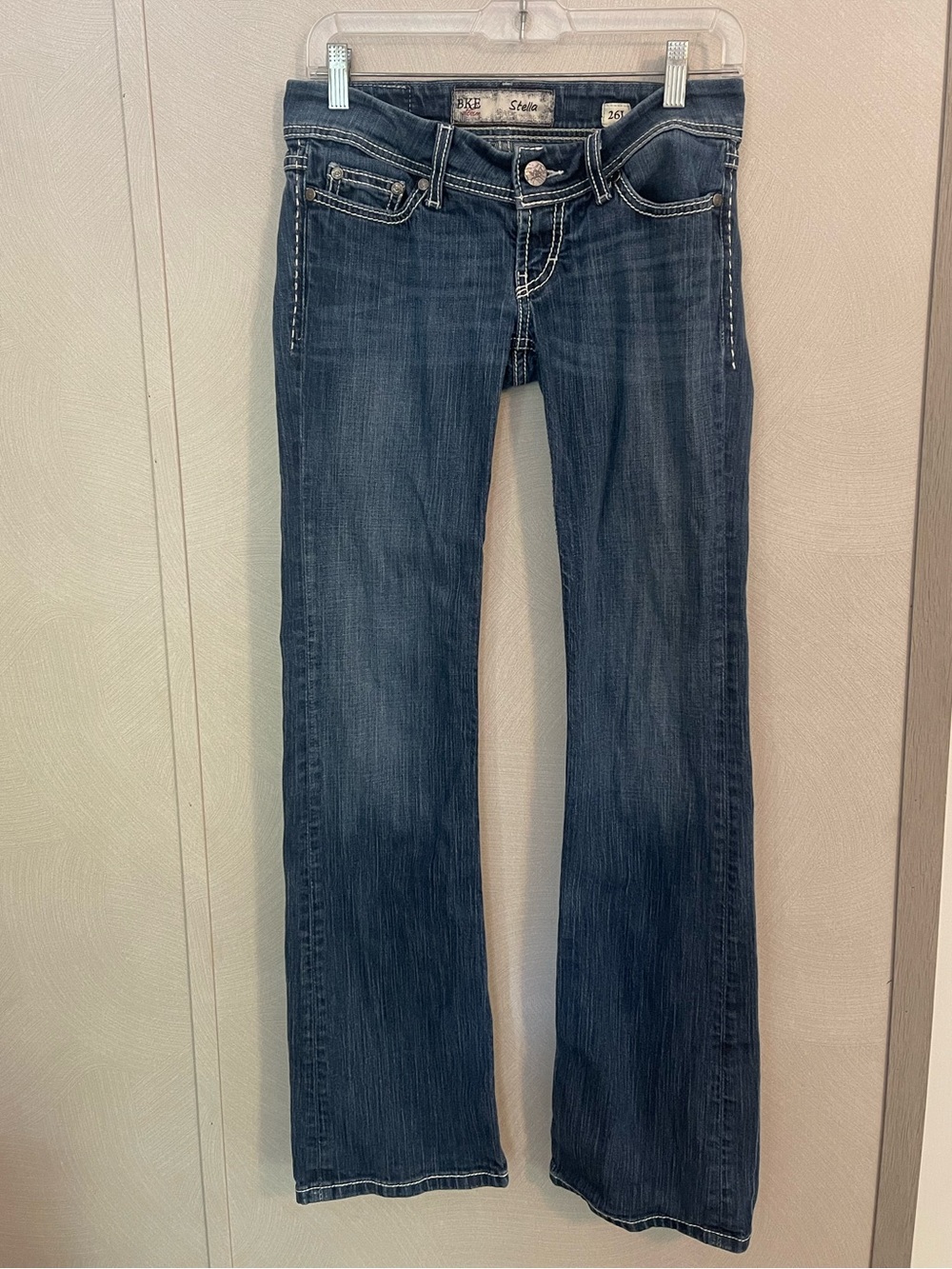 BKE Y2K 2000s Vintage Women's Dark Blue Boot Cut Jeans